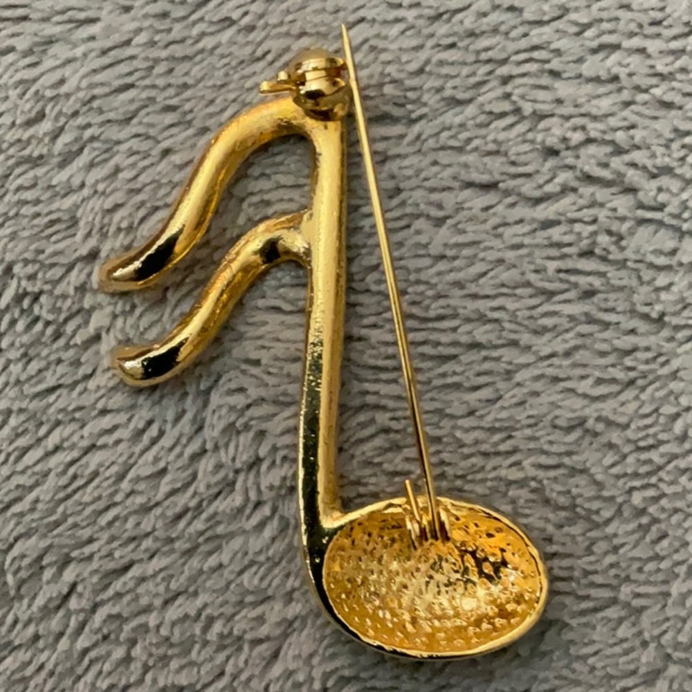 Vintage Music Note Pin - Picture 2 of 2